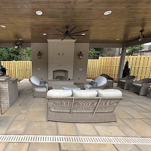 Outdoor living kitchen project image one