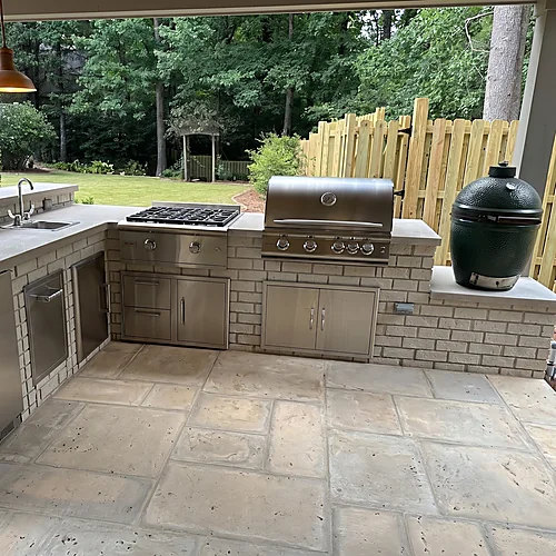 Outdoor living kitchen project image three
