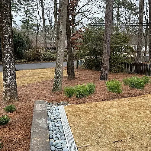 Irrigation and drainage service with water-management detailing